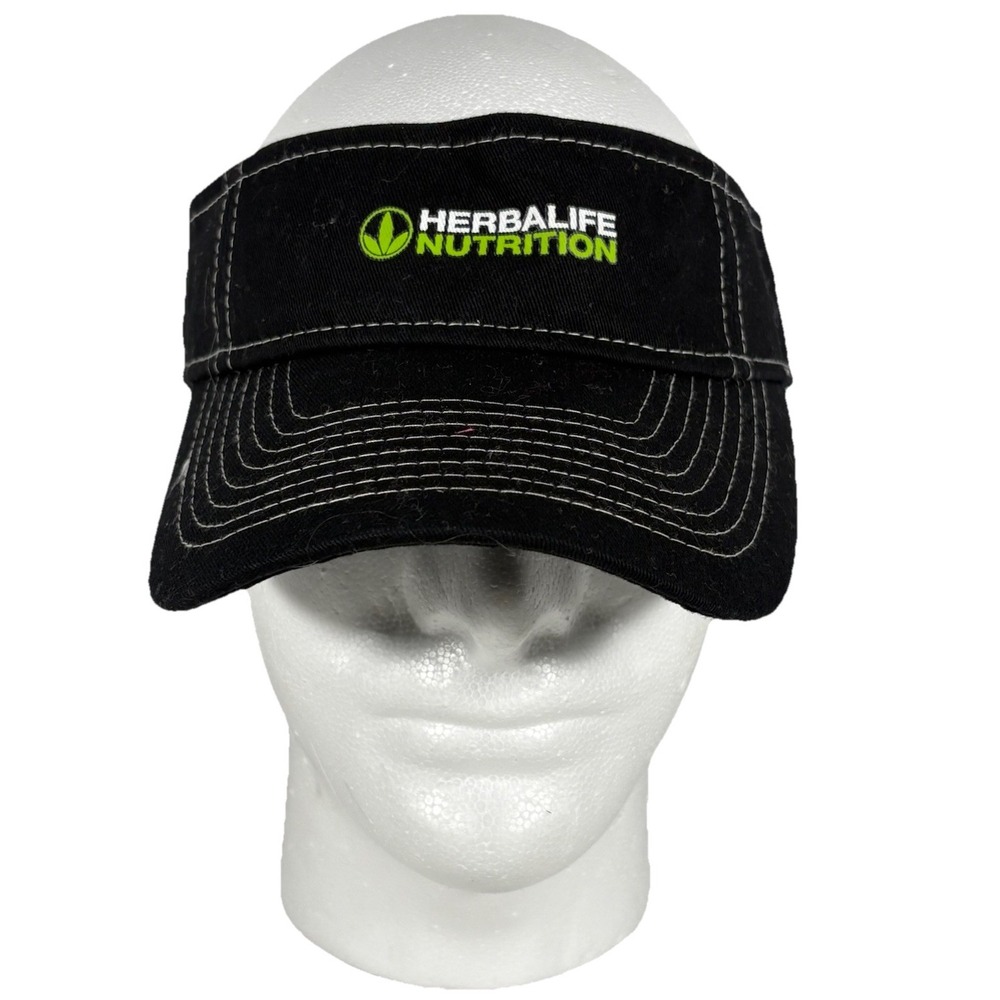 HERBALIFE MENS VISOR BLACK CAP NUTRITION HNF - Picture 1 of 6